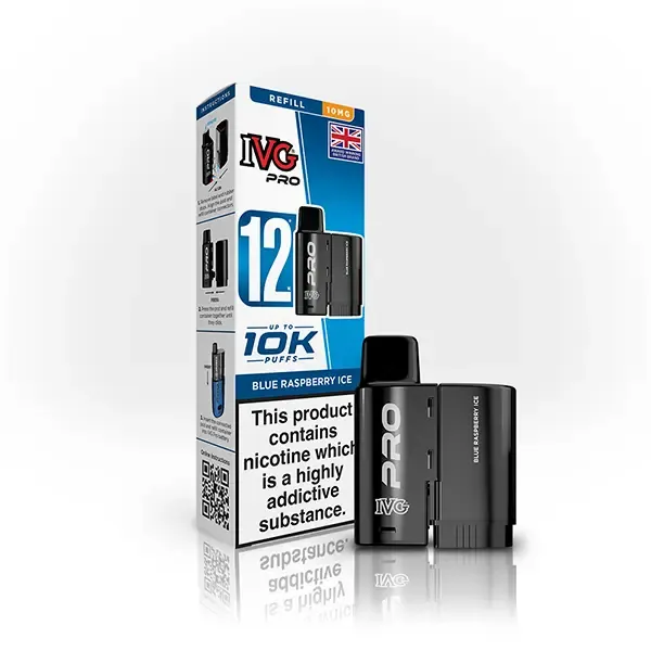 IVG Pro 12 Prefilled Pod - 10mg | Blue Raspberry Ice